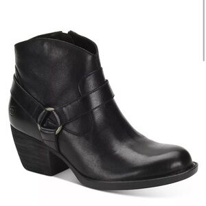 Born Carmel Harness Leather Ankle Boots